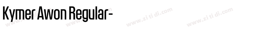 Kymer Awon Regular字体转换 Kymer Awon Regular字体转换